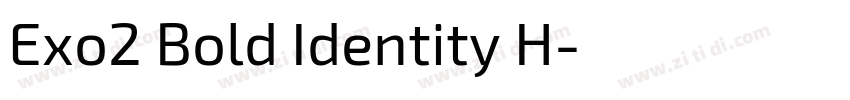 Exo2 Bold Identity H字体转换